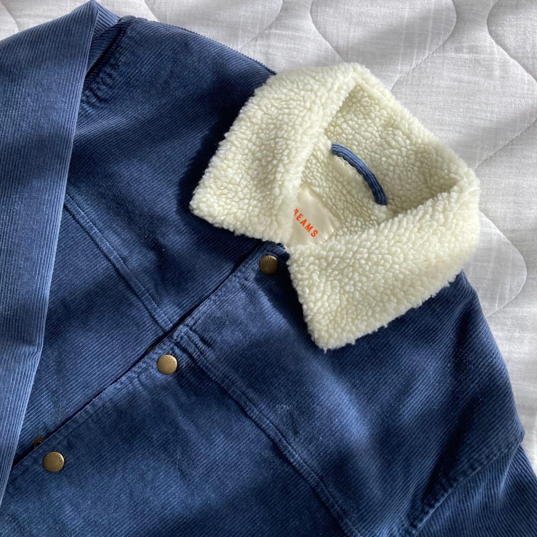 【最終価格更新　新品・未使用】BEAMSコーデュロイボアコーチジャケット　Ｍ