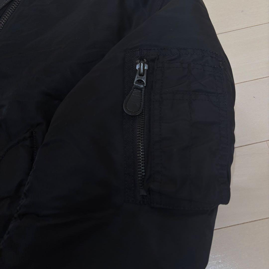 AVIREX マーチロゴ リバーシブル MA1 中綿入り フライトジャケット