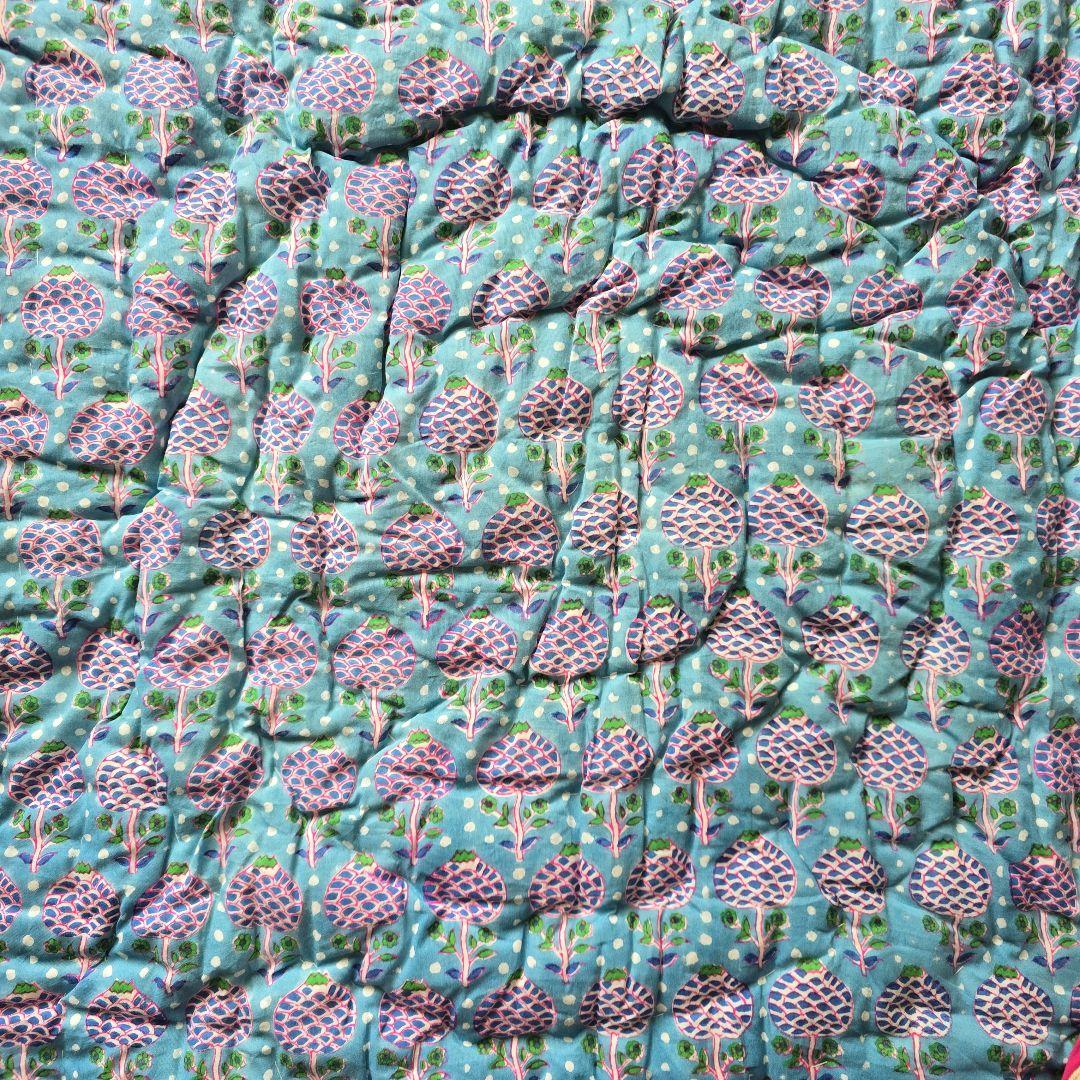 ハート柄ベビーブランケット