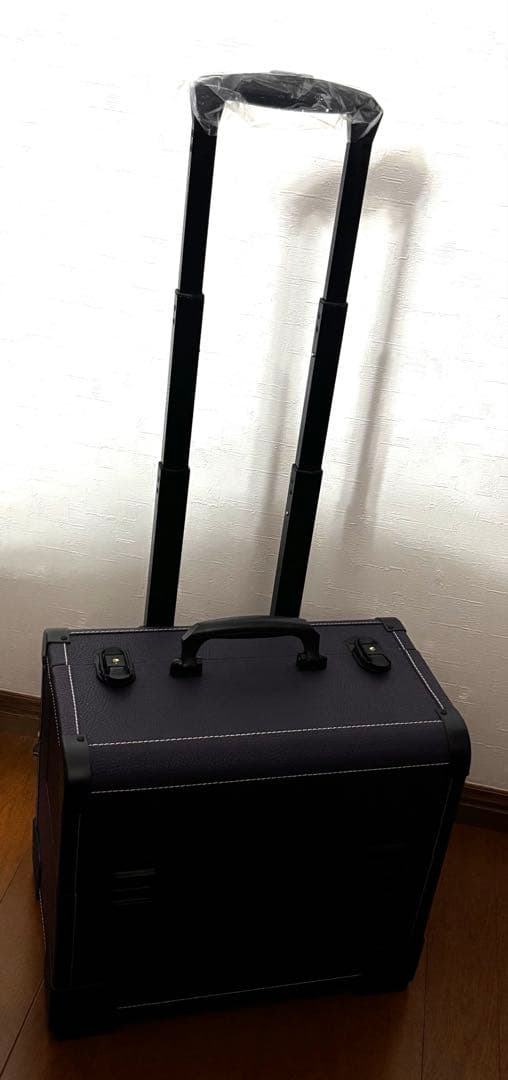 キャリーケース メイクボックス 上開き　紫