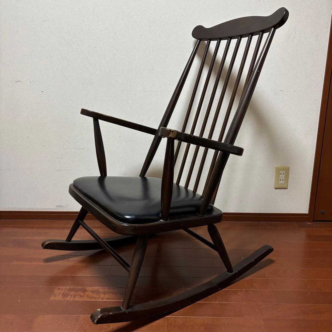 【大幅値引可能】国産 ビンテージ鳥取家具 工業 ロッキン