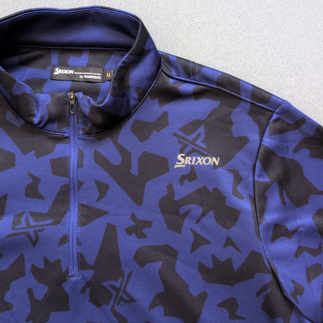 【極美品】スリクソンゴルフ　迷彩柄ジップアップブルゾン LL