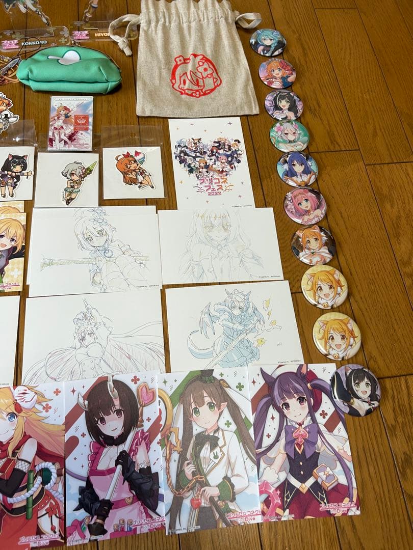 プリコネアクリルキーホルダー・ポストカードセット