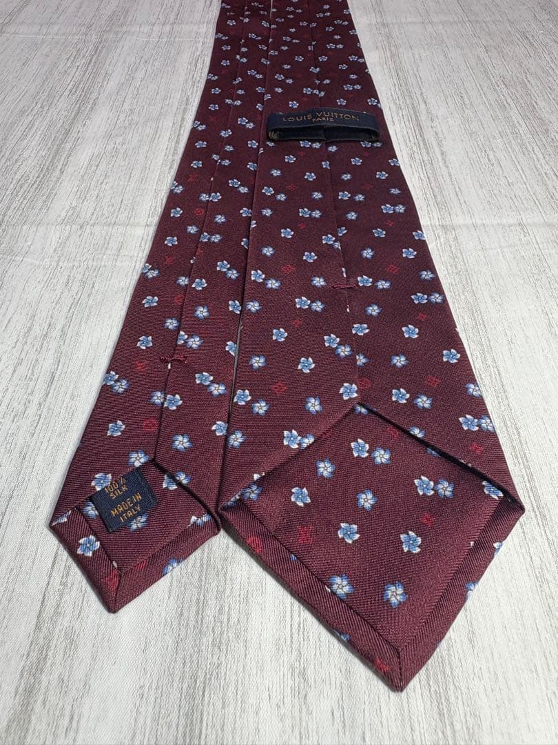 【美品】 LOUIS VUITTON ルイヴィトン ネクタイ モノグラム 8cm