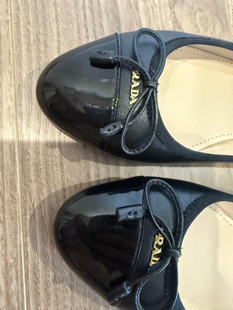 【最終価格】PRADA ブラック バレエフラットシューズ