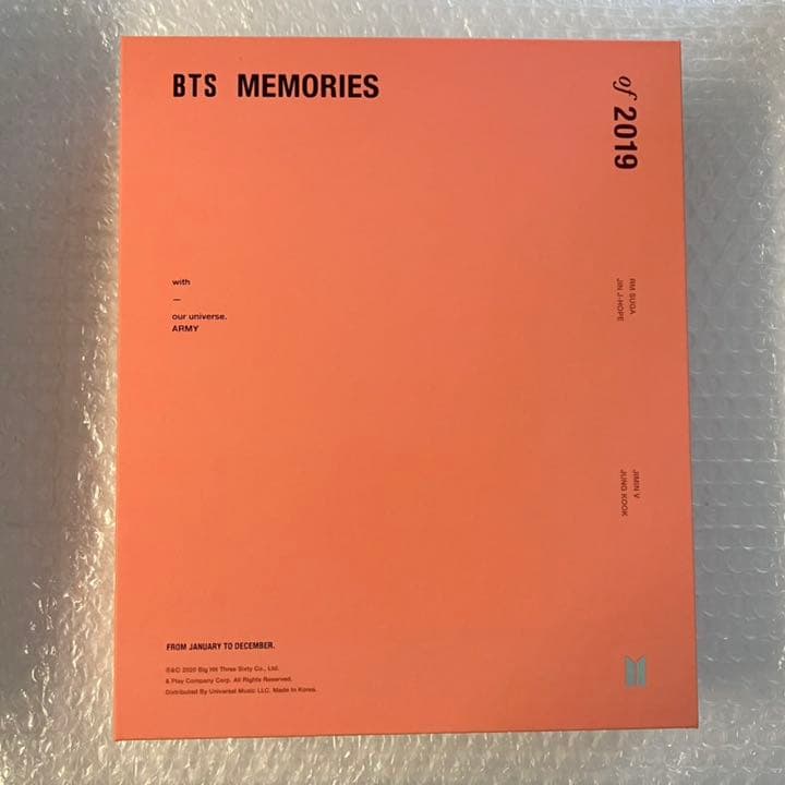 BTS MEMORIES メモリーズ 2019 DVD