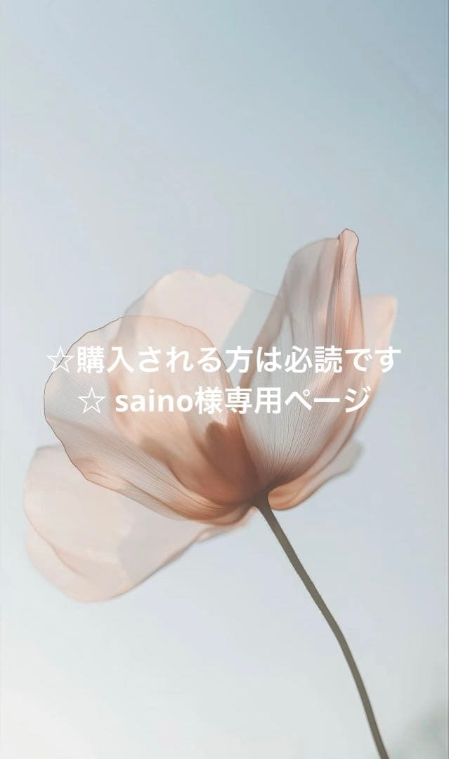 ☆購入される方は必読です☆ sainoページ
