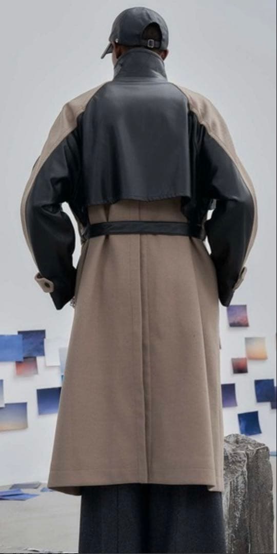 M*I様 HARE ウーリーテックフェイクレザーキリカエトレンチ