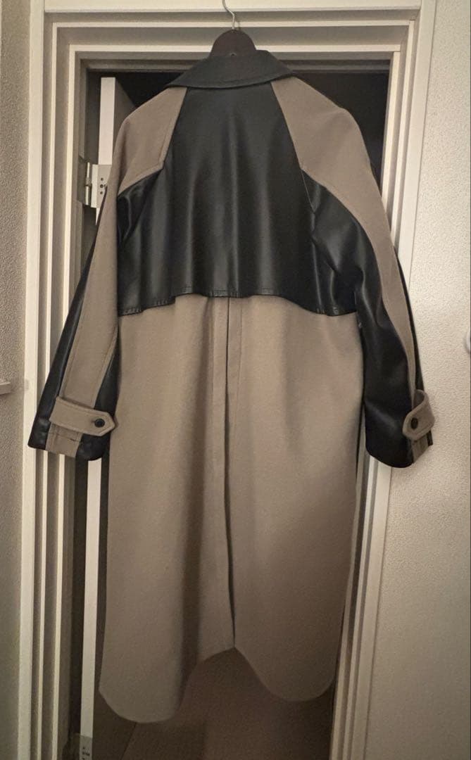 M*I様 HARE ウーリーテックフェイクレザーキリカエトレンチ