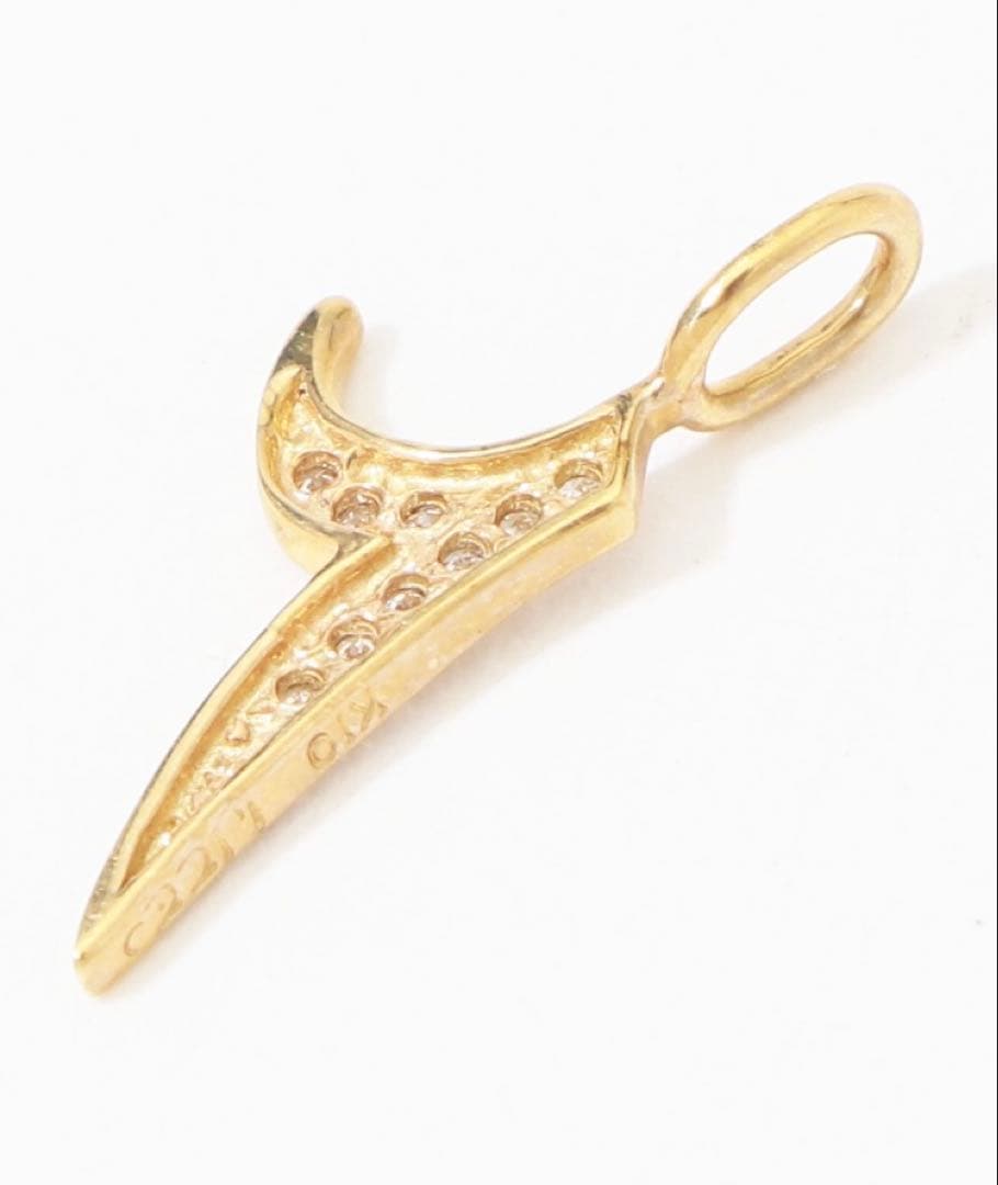 TOMORROWLAND K10YG ナンバーペンダントトップNO.2 美品