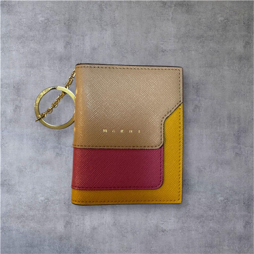 MARNI 【新品正規品】カードケース パスケース キーリング付き 二つ折り