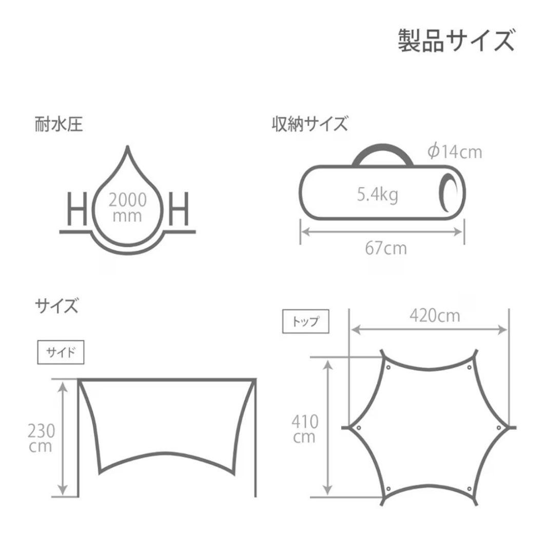 DOD ITSUKA タープ UV加工 （黒）
