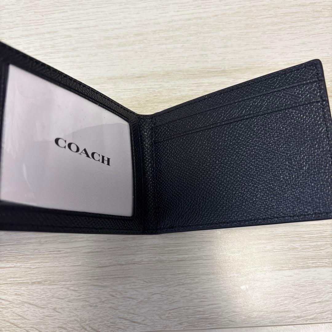 COACH 二つ折り財布 ブラック