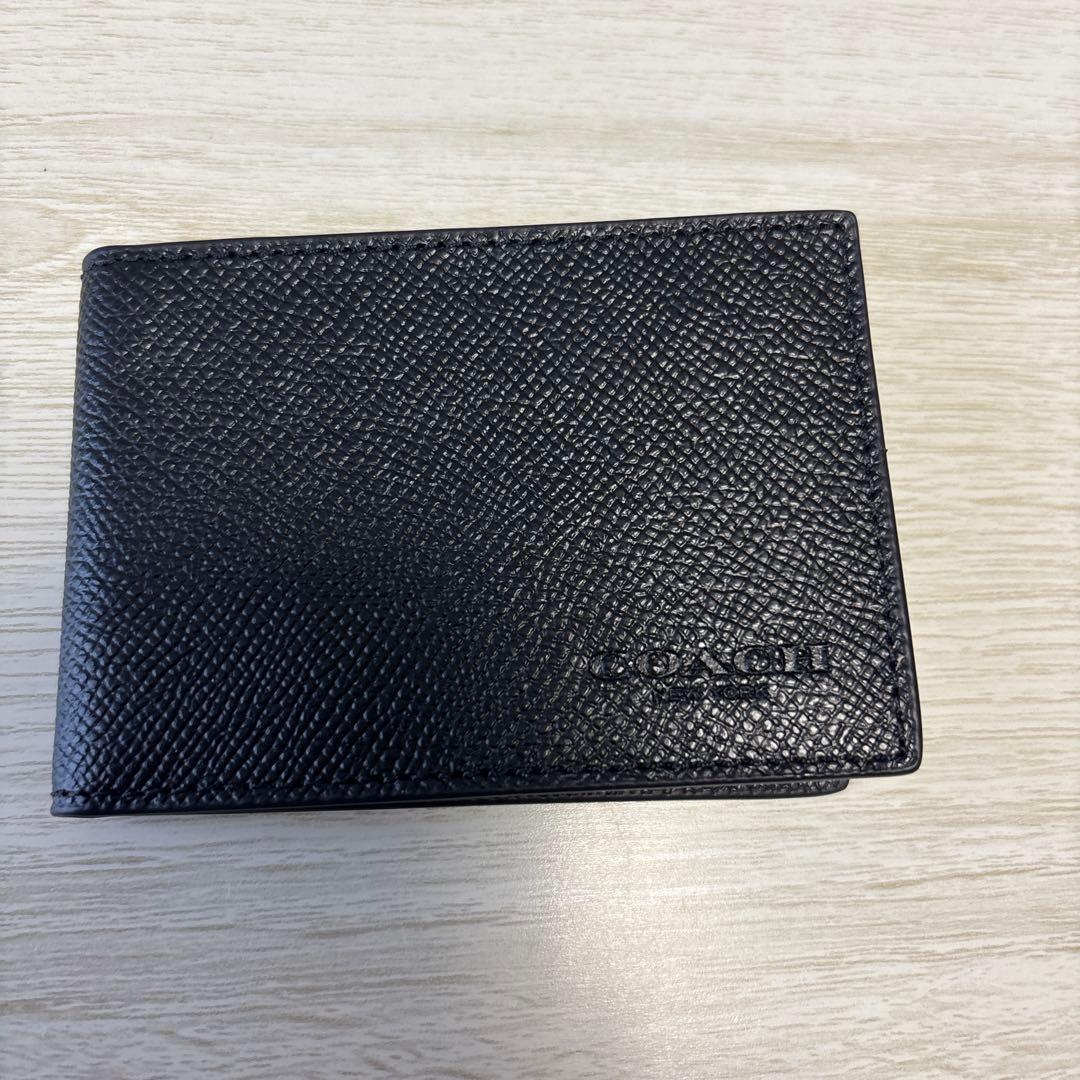 COACH 二つ折り財布 ブラック