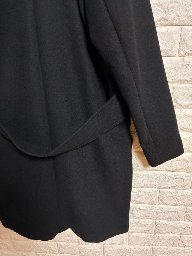 美品　[THE KEIJI] ウール　カシミヤ混　フィッシュテール　ウールコート