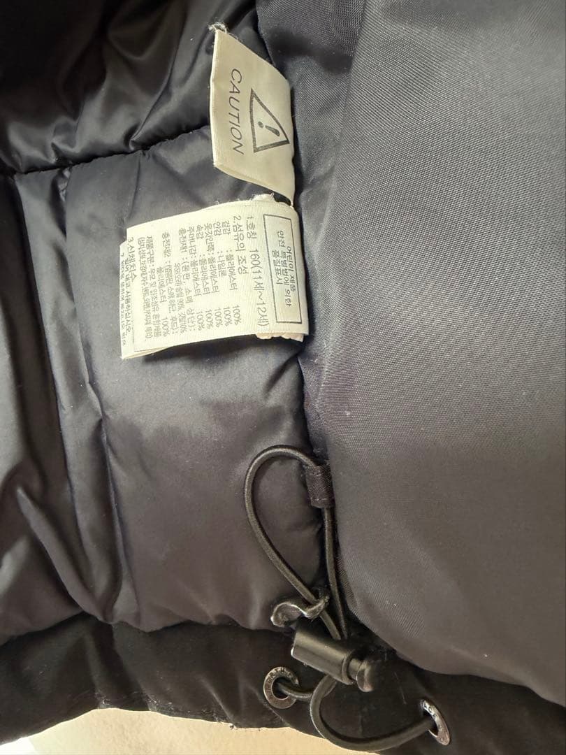 ノースフェイス　ダウンジャケット　160 ブラック