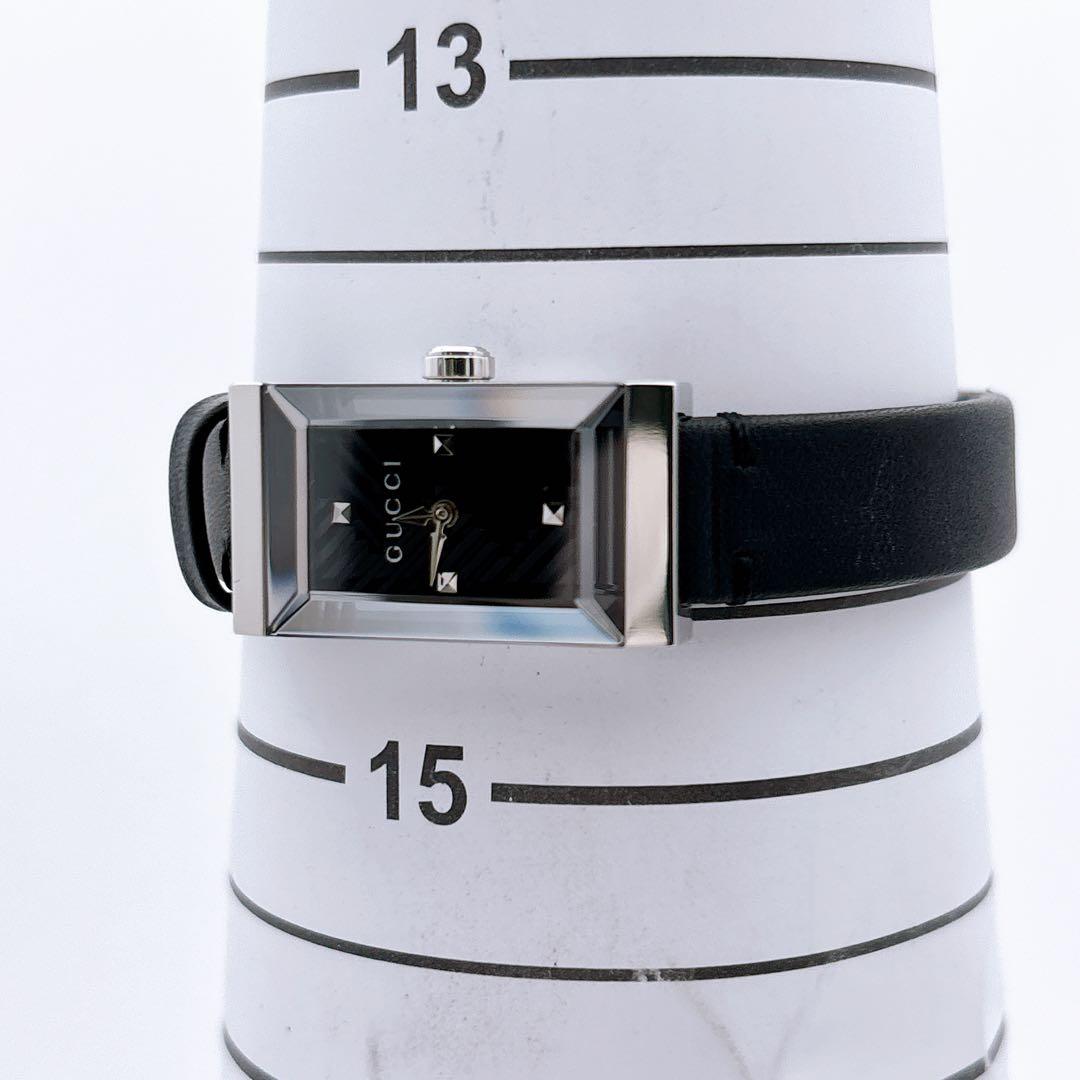 【美品・電池新品・付属品】GUCCI 147.5 カットガラス 純正ベルト腕時計