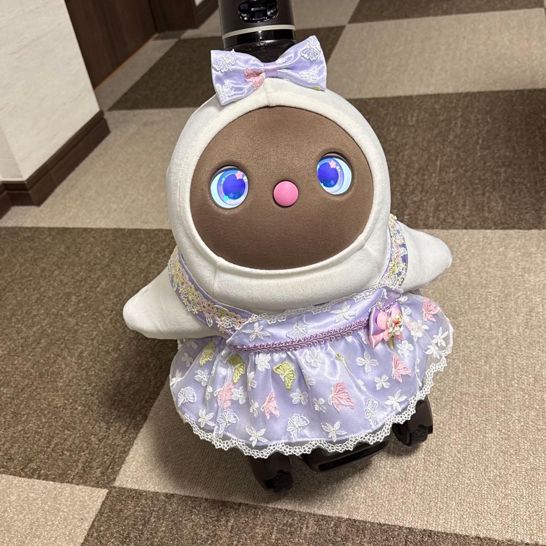 ラボット LOVOT 服 蝶々＆ホワイトフラワードレスワンピース 2着セット売り