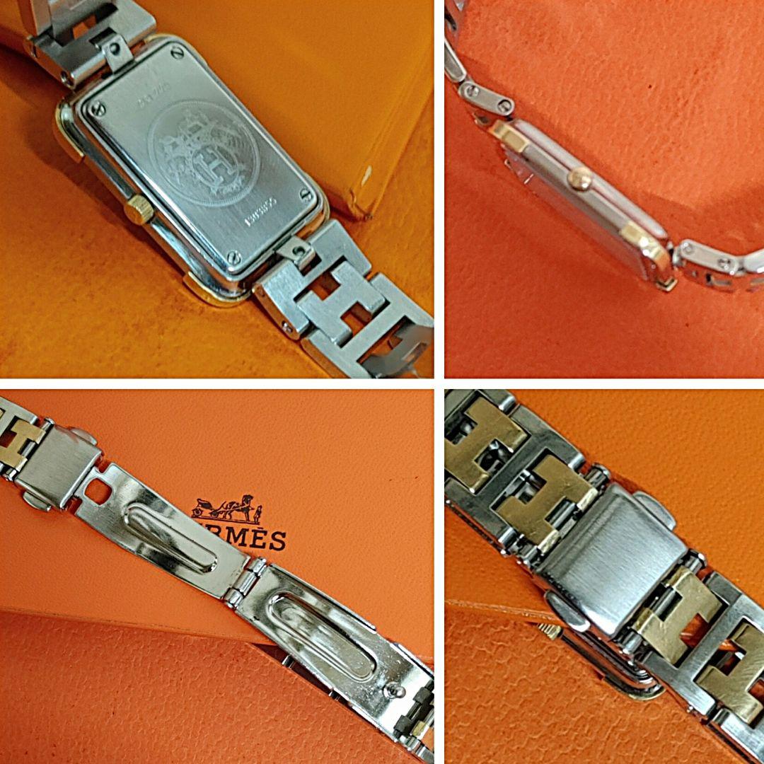 エルメス時計/極極極美品クロアジュール/新品電池新品仕上げ正常稼働品/レディース