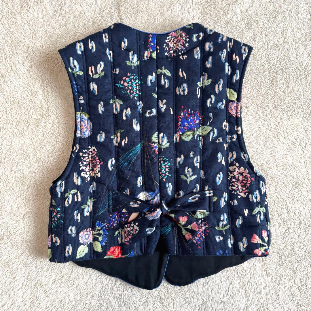 ロンハーマン別注 forte_forte キルティング ジレ ベスト ボタニカル