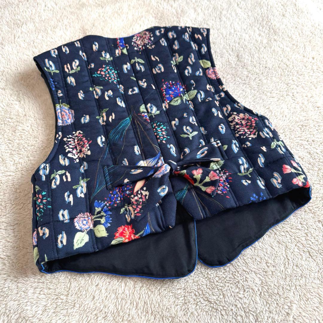 ロンハーマン別注 forte_forte キルティング ジレ ベスト ボタニカル