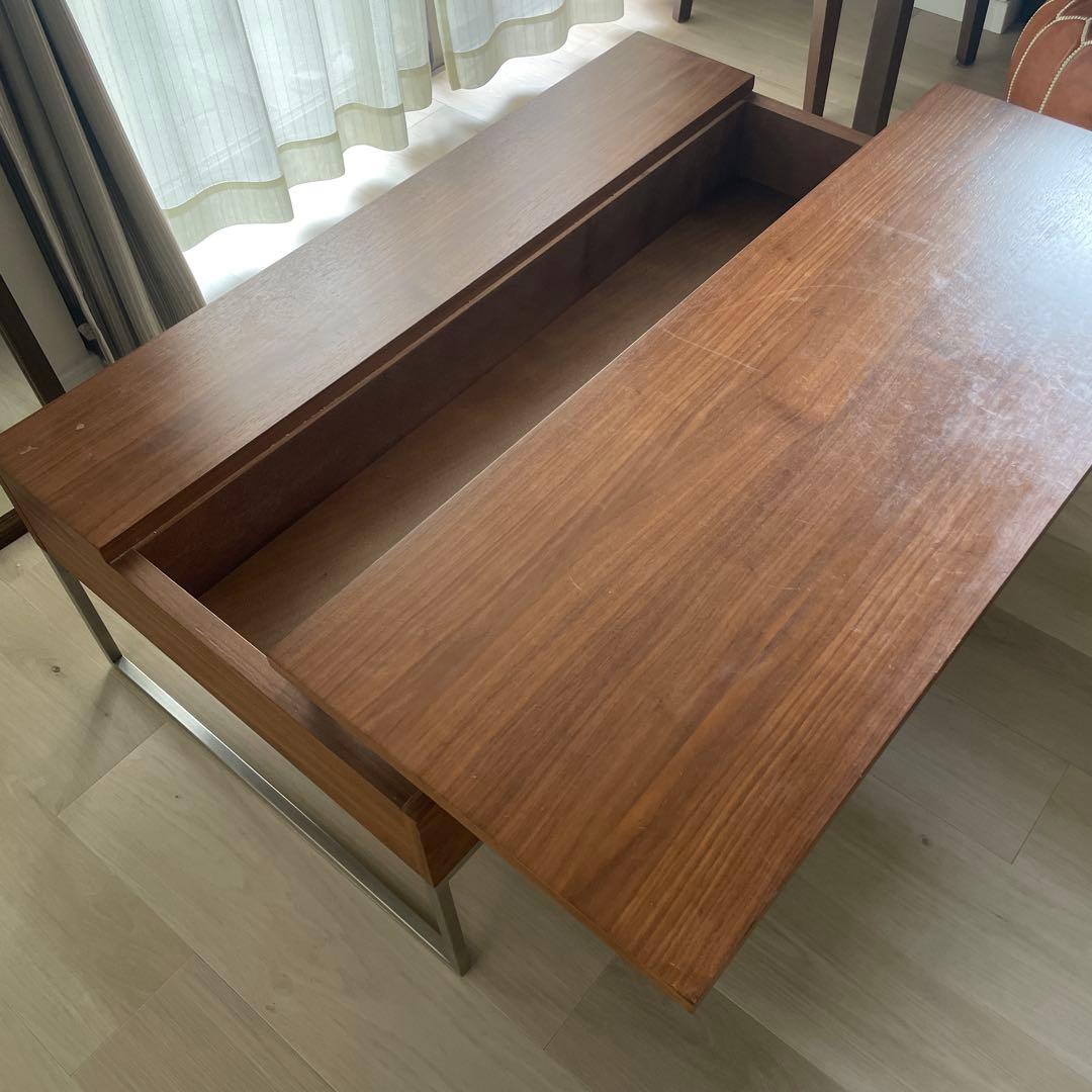 昇降式コーヒーテーブル ウォールナット リモートワークsongdream