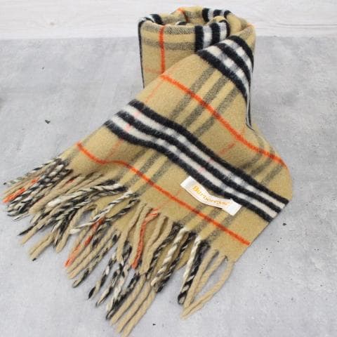 ◇Burberry マフラー2本セット オールドバーバリーノバチェック カシミヤ