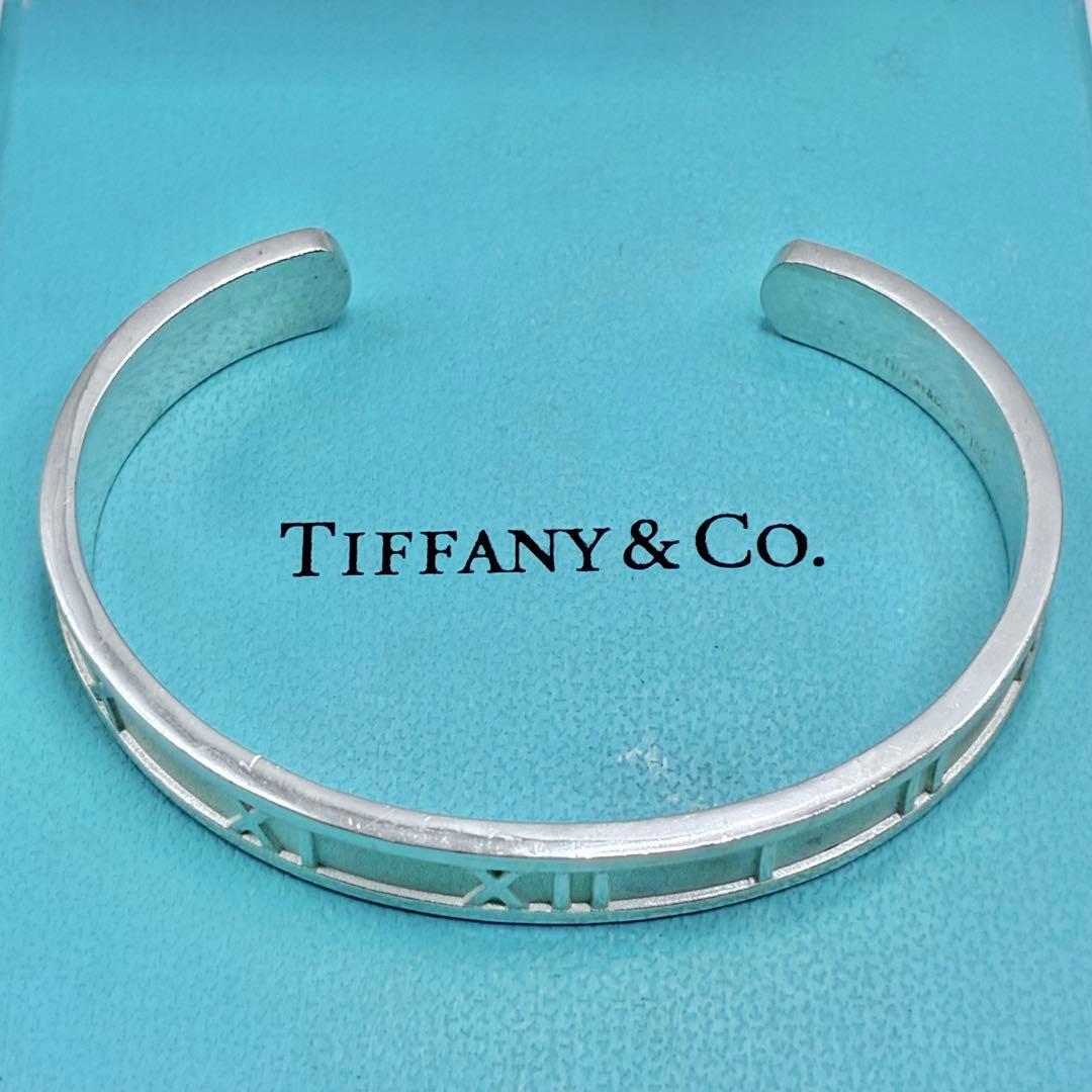 ティファニー　アトラス　カフ　バングル　ブレスレット　シルバー　腕周り16cm