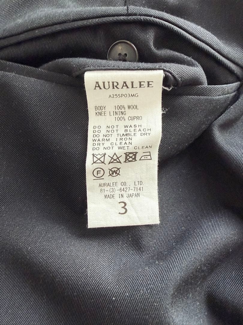 R*O様 AURALEE WOOL MAX GABARDINE 2TUCK SL