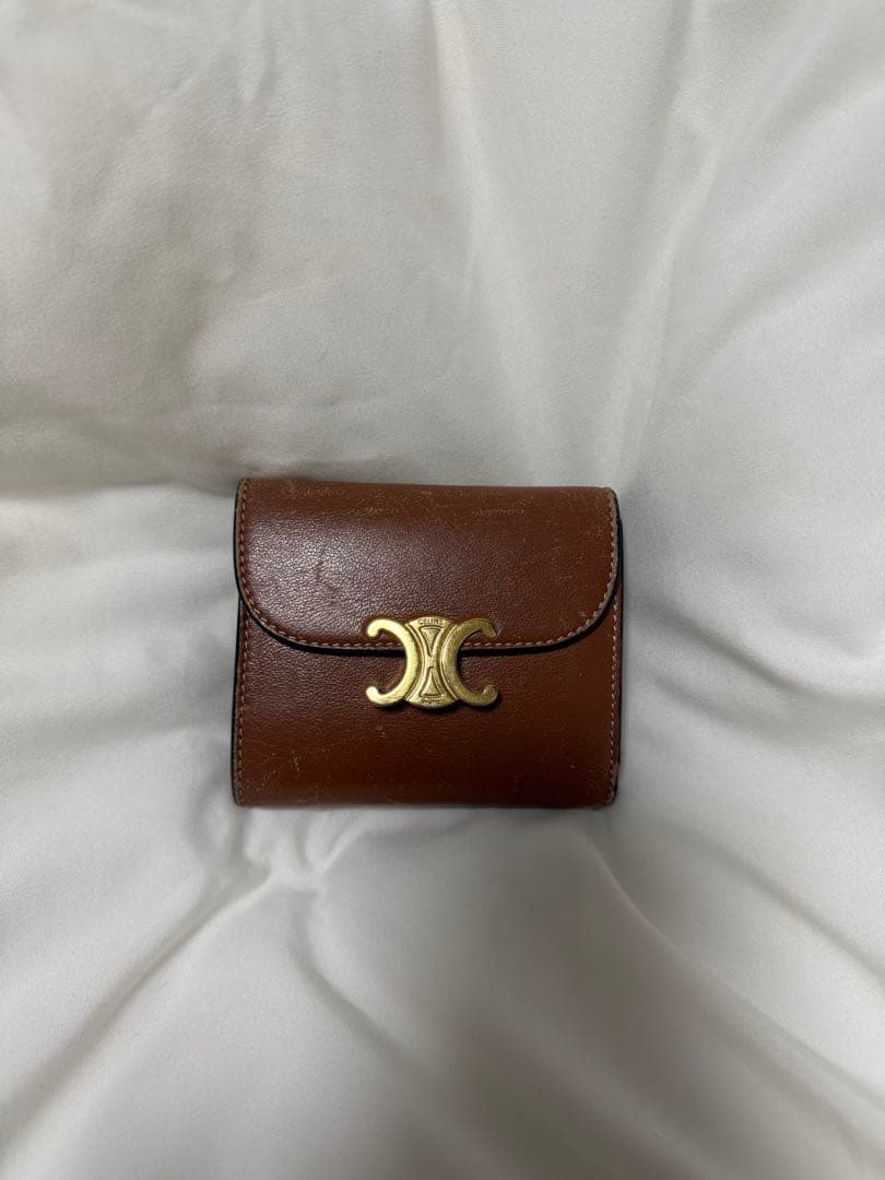 CELINE 財布　トリオンフ　タン