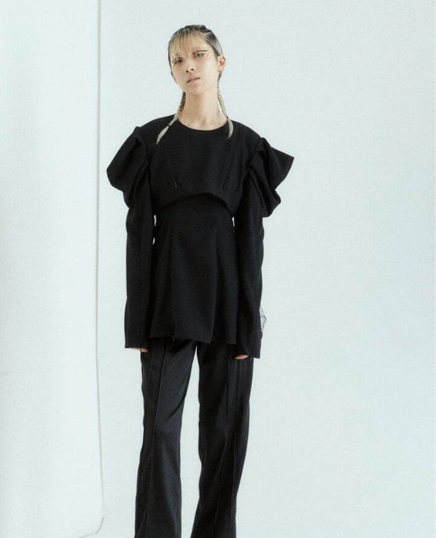 SHIROMA ブラック チュニック 長袖