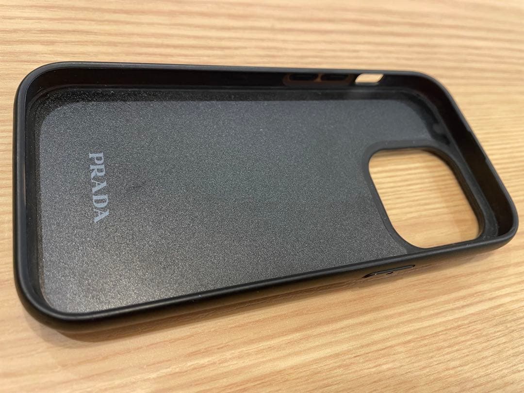 PRADA iPhone14pro ケース サフィアーノレザー ブラック プラダ