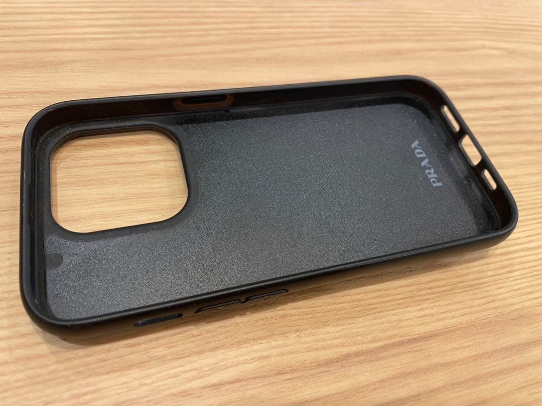 PRADA iPhone14pro ケース サフィアーノレザー ブラック プラダ