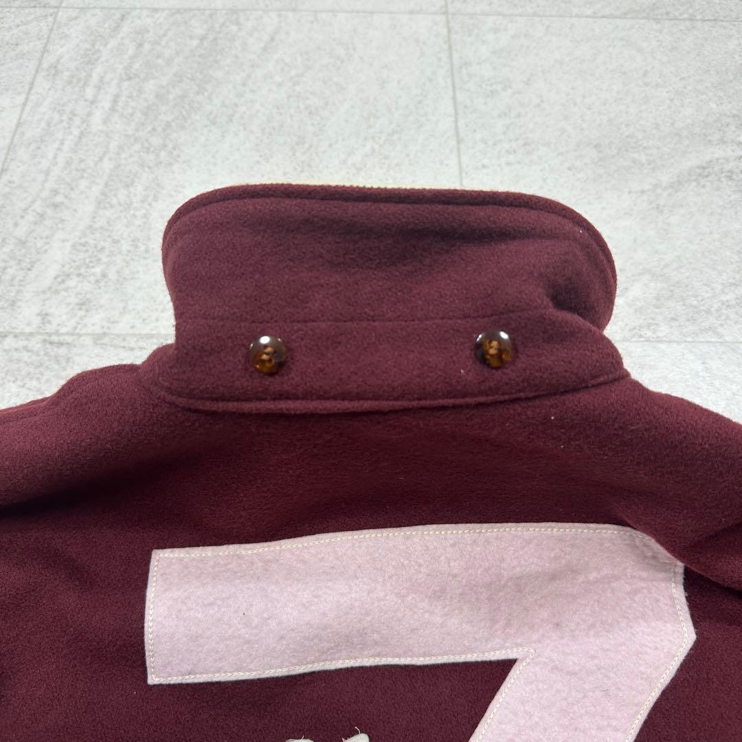 希少【KANSAI MAN JEANS】山本寛斎 スタジャン 切替え 牛革 L