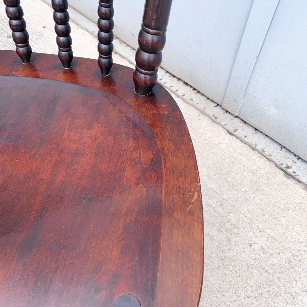 【送料込】北海道民芸 ウィンザーチェア 2脚セット 希少 アンティーク家具