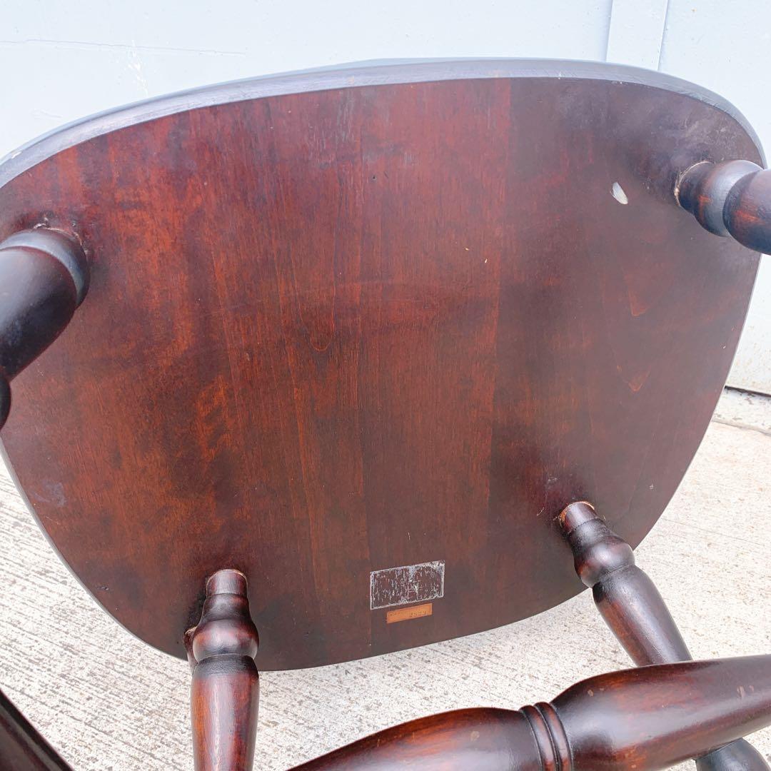 【送料込】北海道民芸 ウィンザーチェア 2脚セット 希少 アンティーク家具