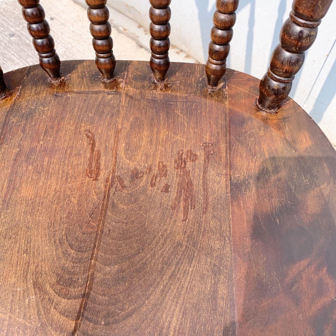 【送料込】北海道民芸 ウィンザーチェア 2脚セット 希少 アンティーク家具