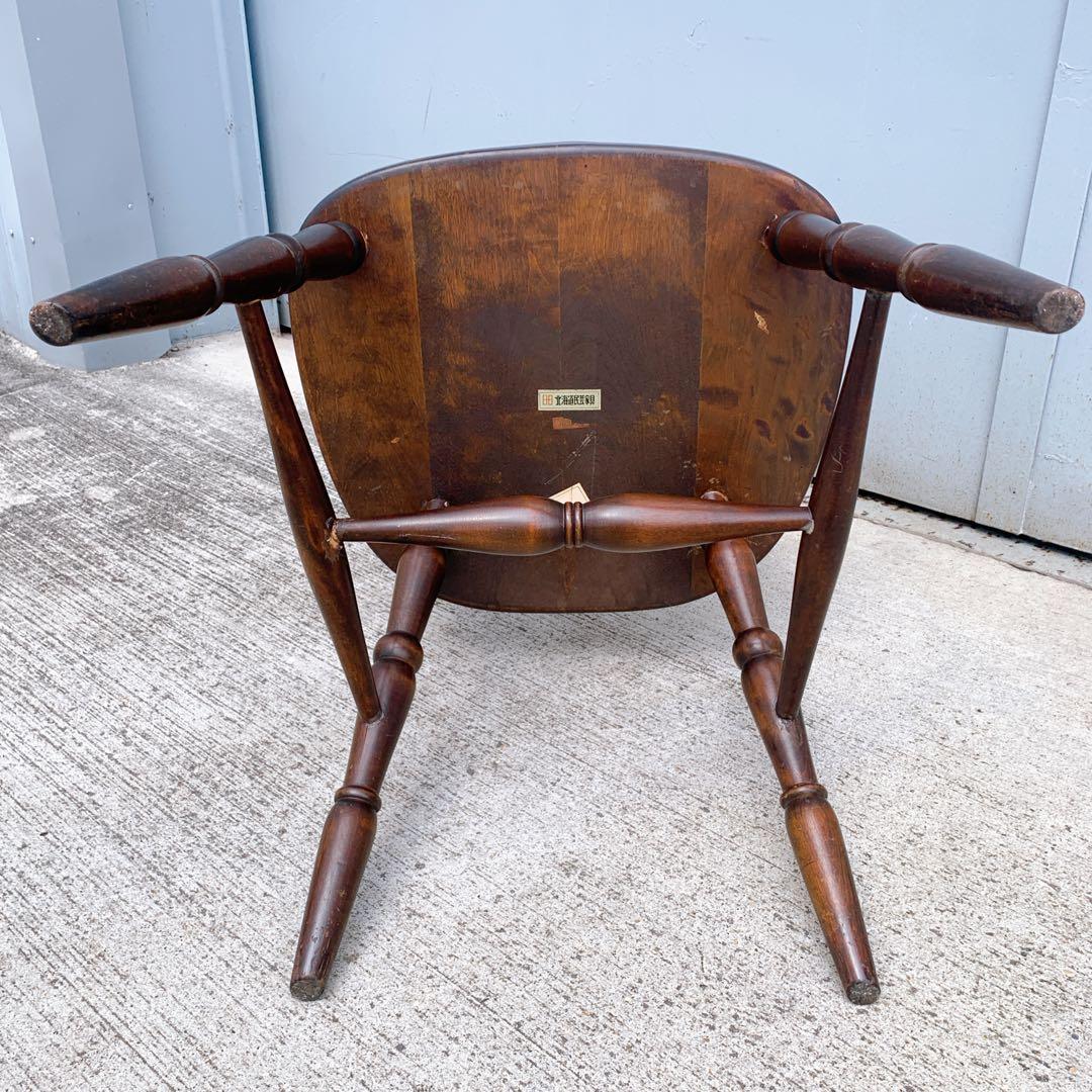 【送料込】北海道民芸 ウィンザーチェア 2脚セット 希少 アンティーク家具