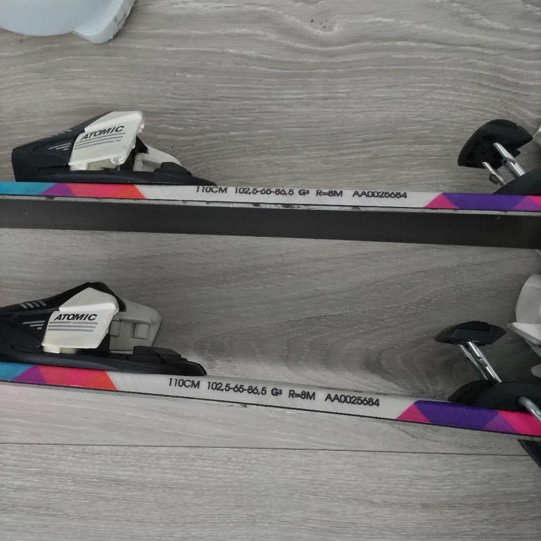 【子供用】スキー板110cm 靴20cm ストック85cmセット