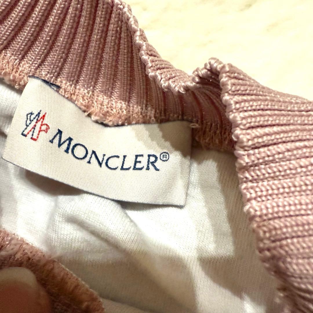 モンクレール　キラキラ　ラメ　キッズ女の子　115センチ　半袖ワンピース　ピンク