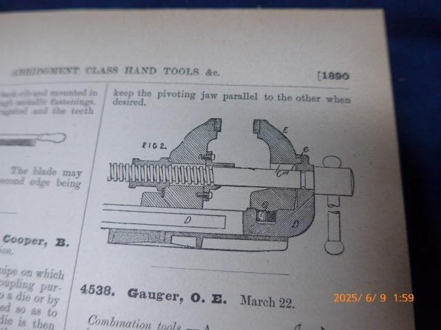 英文　英国の特許と出願・1889−1892 　特許イラストが満載　海外で7万