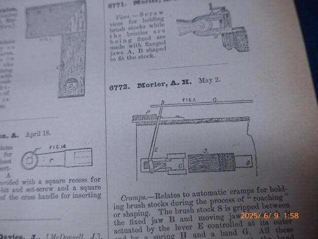 英文　英国の特許と出願・1889−1892 　特許イラストが満載　海外で7万