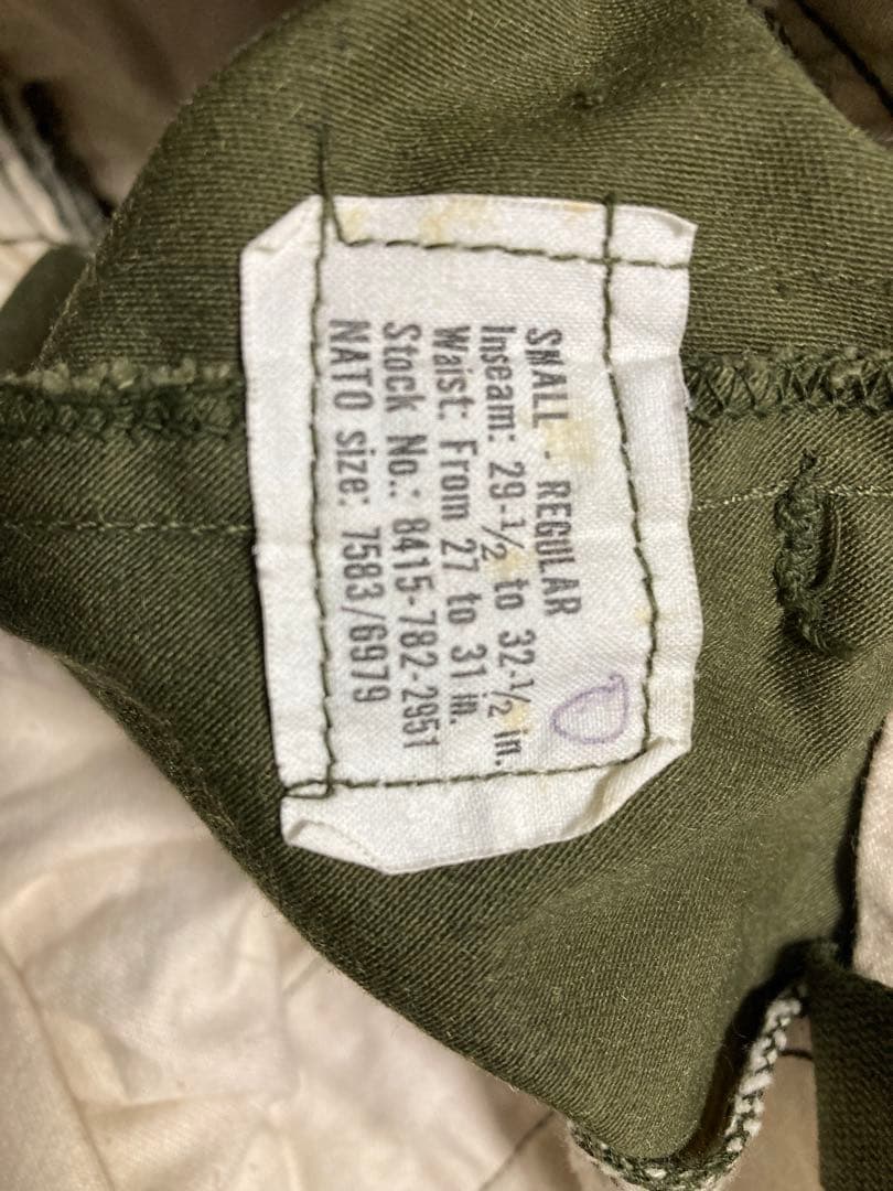 正月セール価格 デッドストック M65カーゴパンツ S-R