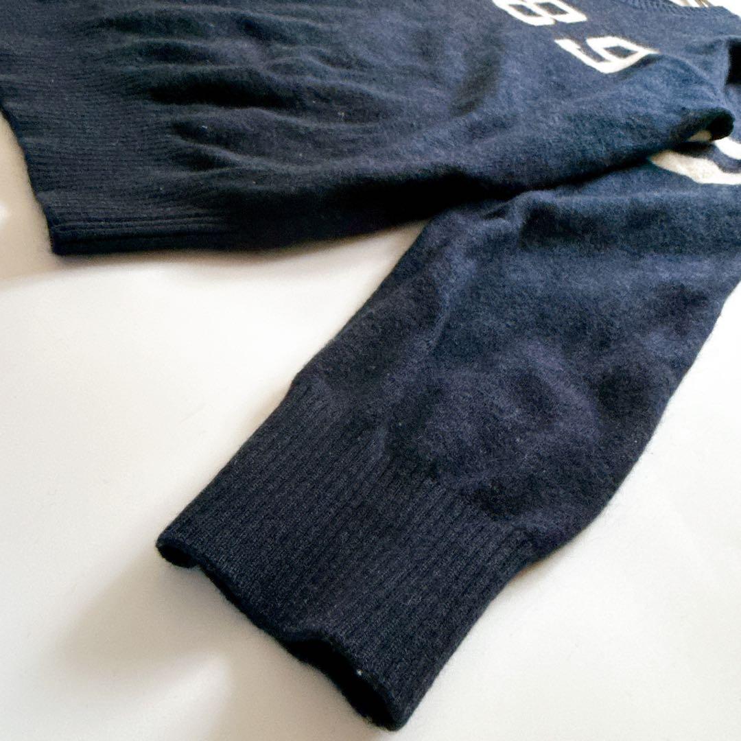 カシミヤ混✨パーリーゲイツ クルーネックウールニット ニコちゃん 星 総柄 1