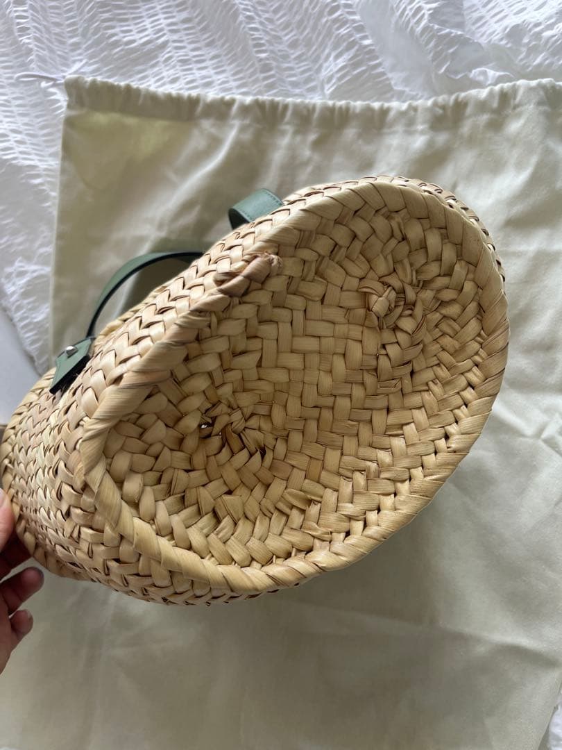 LOEWE カゴバッグ　ローズマリー　グリーン