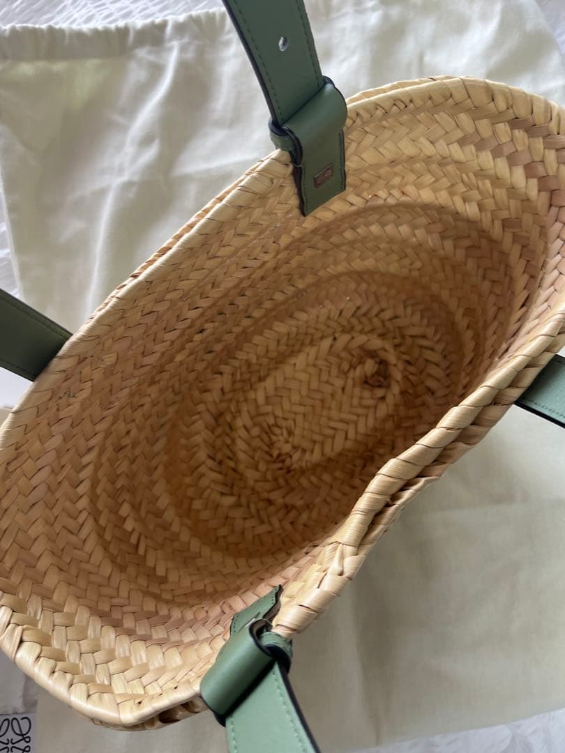 LOEWE カゴバッグ　ローズマリー　グリーン