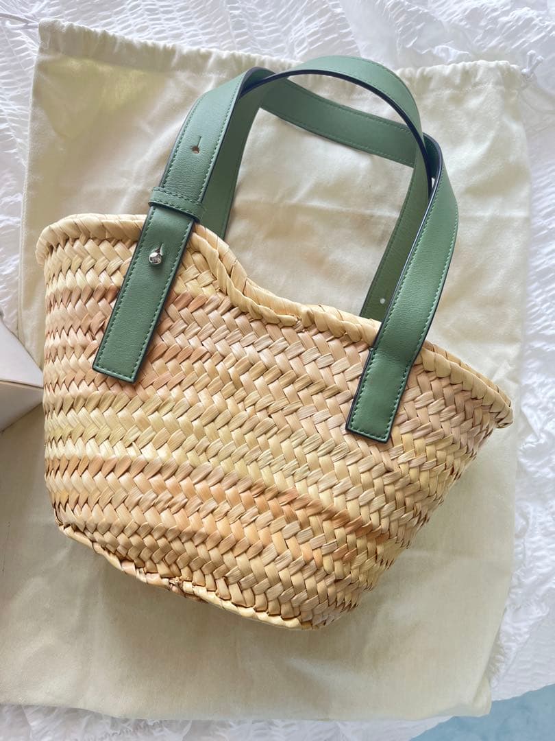 LOEWE カゴバッグ　ローズマリー　グリーン
