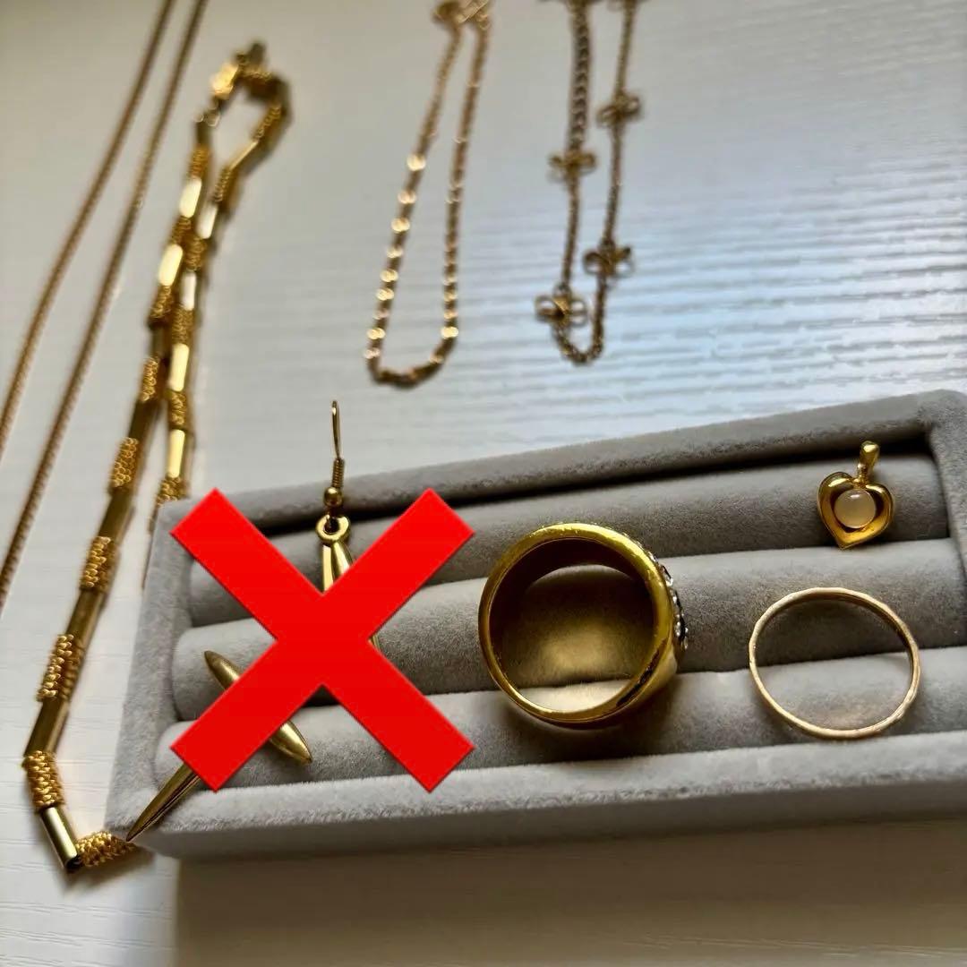 ゴールド ネックレス ピアス 指輪 リング 遺品整理1226-a12