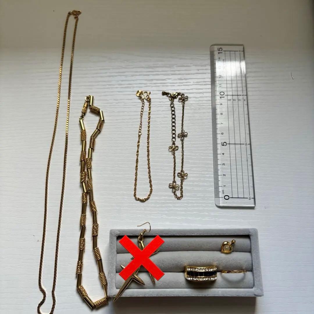 ゴールド ネックレス ピアス 指輪 リング 遺品整理1226-a12