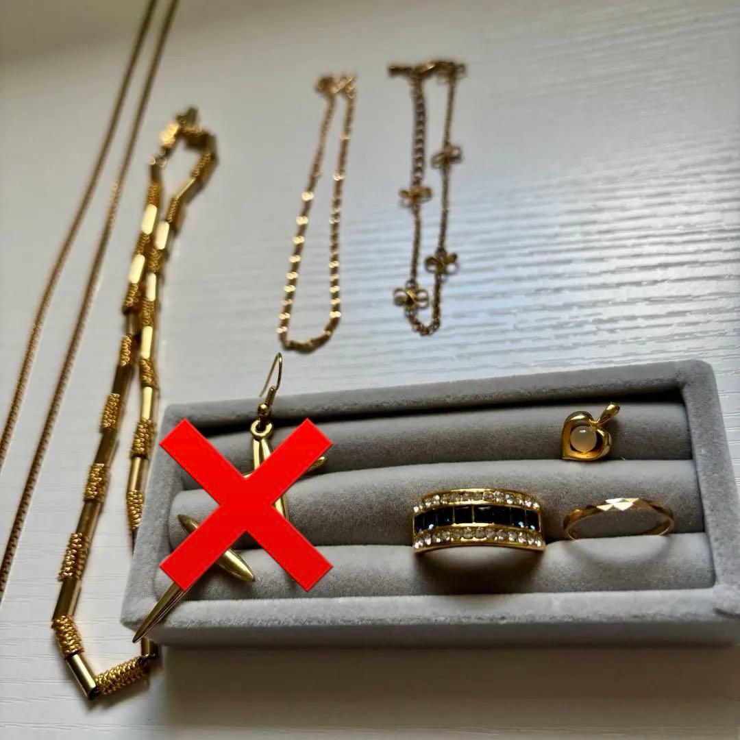 ゴールド ネックレス ピアス 指輪 リング 遺品整理1226-a12